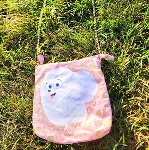 NWOT Secret life of pets Gidget pink gold chain crossbows purse